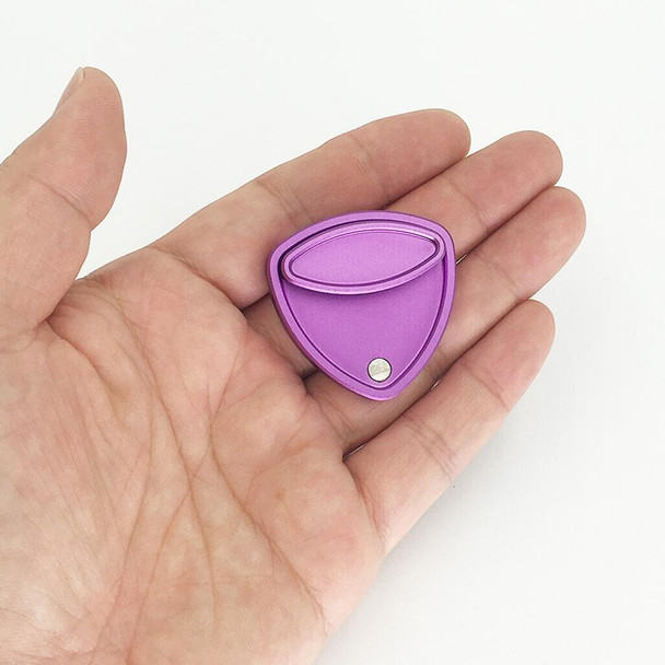Pivot Push Card Magnetic Decompression Toys EDC Fidget Spinner(Purple)