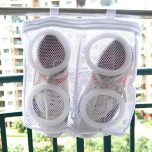 3 PCS Nylon Laundry Bag Shoe Wash Trainer Sports Sneaker Tennis Boots Laundry Mesh Washing Bag