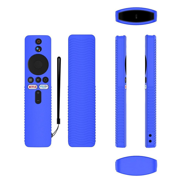 For Xiaomi 4K TV Stick Y48 Remote Control Anti-Drop Silicone Protective Cover(Blue)