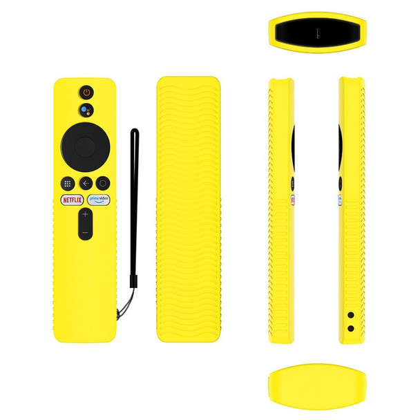 For Xiaomi 4K TV Stick Y48 Remote Control Anti-Drop Silicone Protective Cover(Yellow)