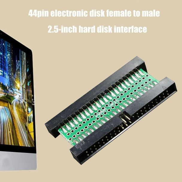 44 Pin Male To Male IDE Electronic Disk 2.5 Inch Adapter(5.2x2.7x0.5cm)