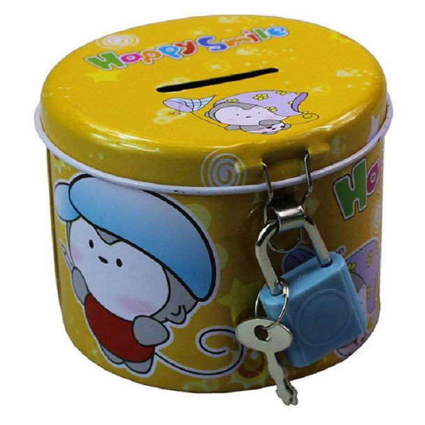 4 PCS Tin Piggy Bank Kindergarten Gifts for Kids, Random Color Delivery