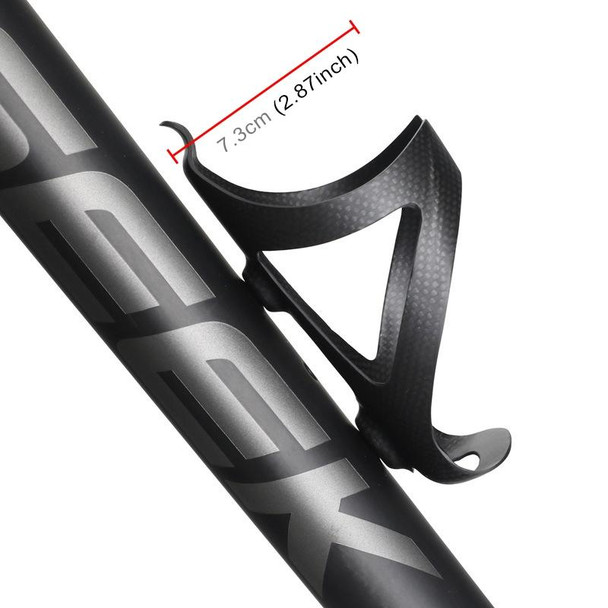 TOSEEK Full Carbon Fiber Road Bicycle Water Bottle Holder, Inside Diameter: About 73mm (Gloss)