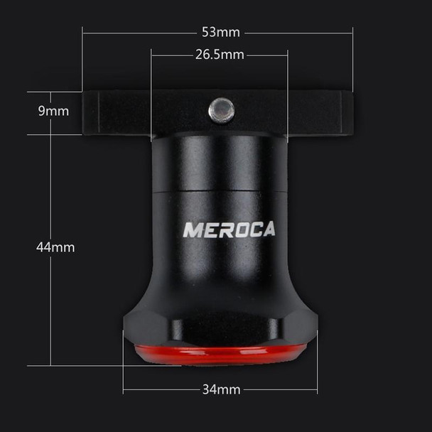 MEROCA MX2 Smart Sensor Brake Tail Light Mountain Bike Light USB Charging Road Bike Night Riding Tail Light, Color:Seat Cushion Installation Coloful