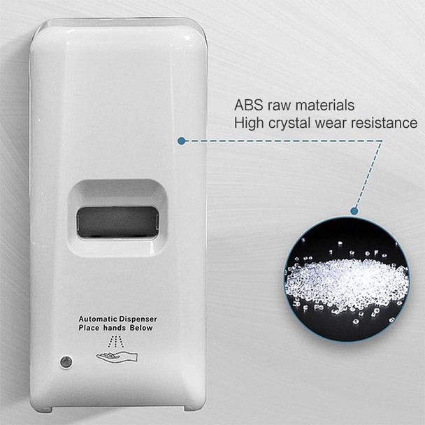 1000ml Wall-mounted Touchless Automatic Infrared Sensor Alcohol Liquid Spray Sanitizer Sterilization Dispenser