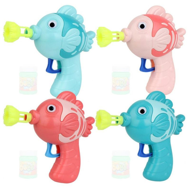 10 PCS Children Mini Fish Bubble Maker Machine Toy, Random Color Delivery