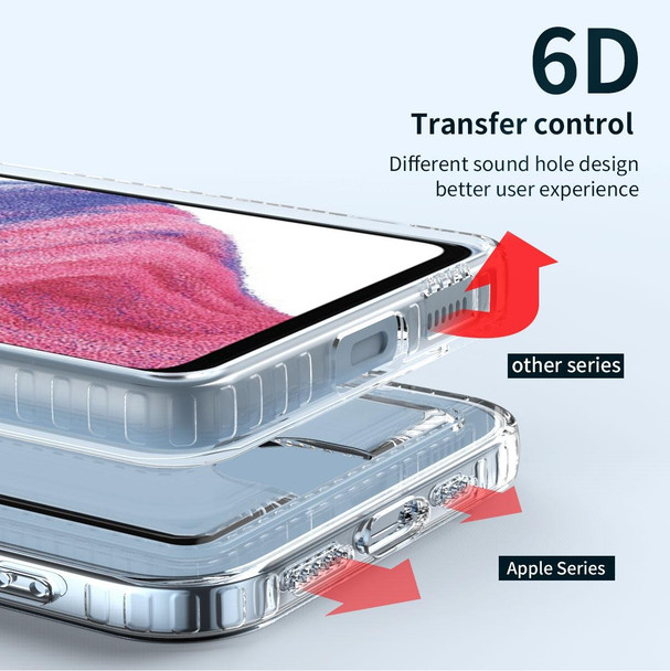 For Samsung Galaxy A72 5G / 4G Card Bag Shockproof Transparent Phone Case(Transparent)