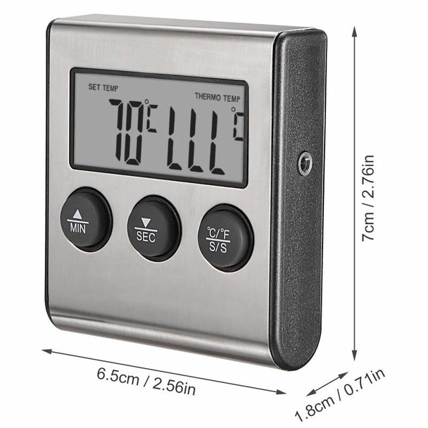 Digital Oven Thermometer Kitchen Food Cooking Meat BBQ Probe Thermometer Timer Water Milk Temperature Cooking Tools