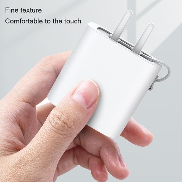 For Apple Series 18W&20W AC01 Charger Silicone Protective Cover(White)