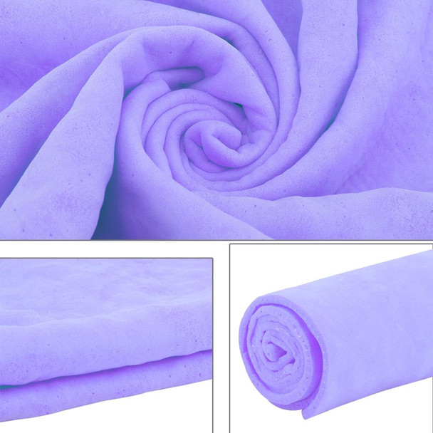 KANEED Synthetic Chamois Drying Towel Super Absorbent PVA Shammy Cloth for Fast Drying of Car, Size: 43 x 32 x 0.2cm(Purple)