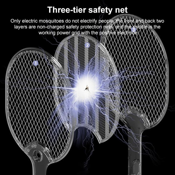 LED Mosquito Swatter USB Mosquito Killer, Colour: White (Without Base)