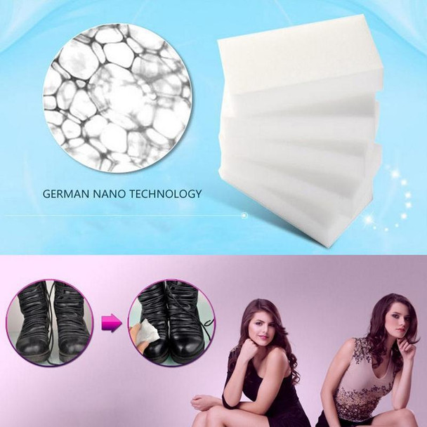 10 PCS Magic Nanometer Cleaning Sponge with Strong Decontamination, Size: 10cm x 6cm x 2cm