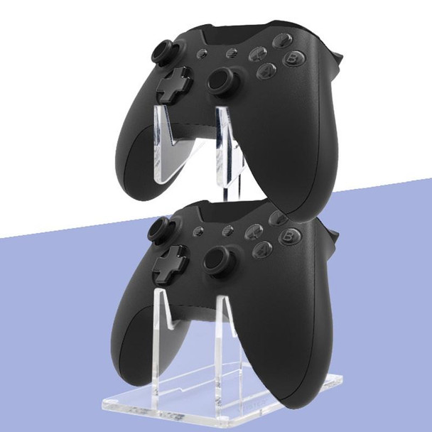 For PS4/ PS5/PS3 Acrylic Double Layer Game Handle Storage Bracket (Transparent)