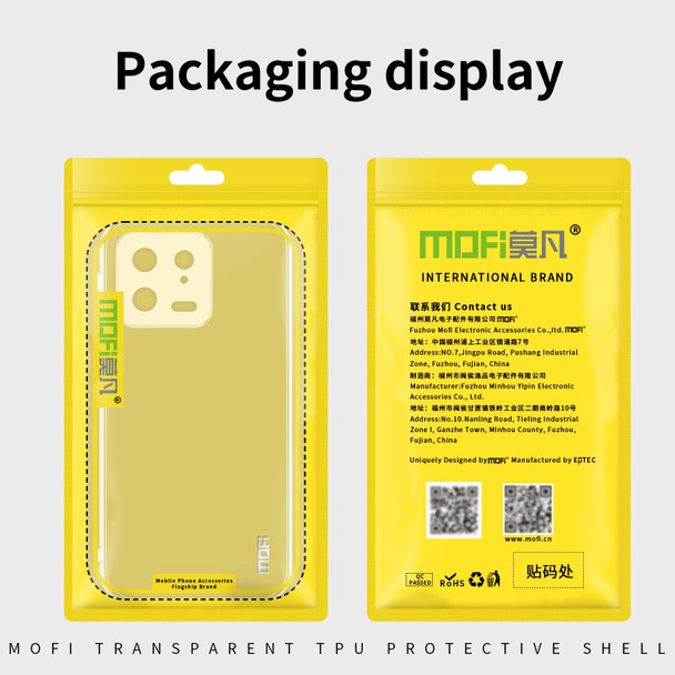 For vivo S16 / S16 Pro MOFI Ming Series Ultra-thin TPU Phone Case(Transparent)