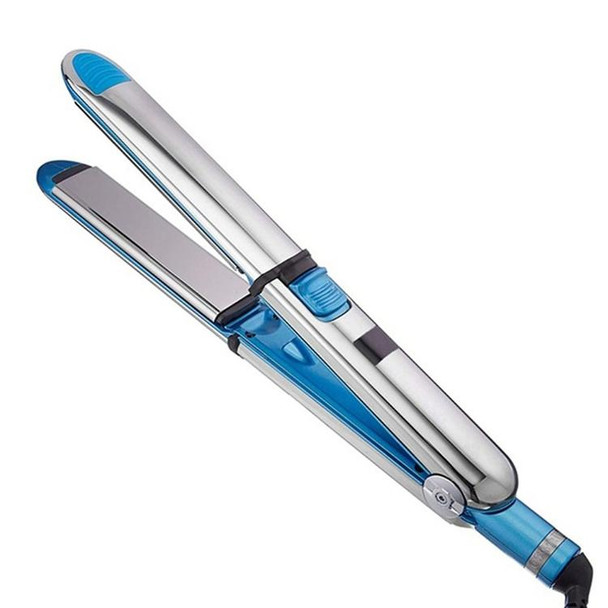 2 in 1 Titanium Hair Straighter Curler Iron(Blue)