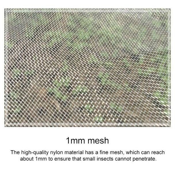 2 PCS Garden Dustproof Nylon Net Insect Screen Packing Bag, Mesh Aperture: 1mm, Specification:2.5x10m