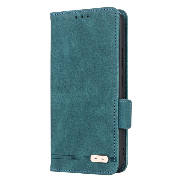 For Samsung Galaxy A34 5G Magnetic Clasp Leatherette Phone Case(Green)