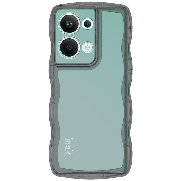 For OPPO Reno9 Pro+ 5G IMAK UX-8 Series Transparent Shockproof TPU Phone Case(Transparent Black)