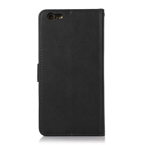 Calf Texture 2 in 1 Detachable Magnetic Back Cover Horizontal Flip Leatherette Case with Holder & Card Slots & Wallet & Photo Frame - iPhone 6s Plus / 6 Plus(Black)