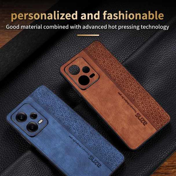 For Xiaomi Redmi Note 12 Pro 5G AZNS 3D Embossed Skin Feel Phone Case(Black)