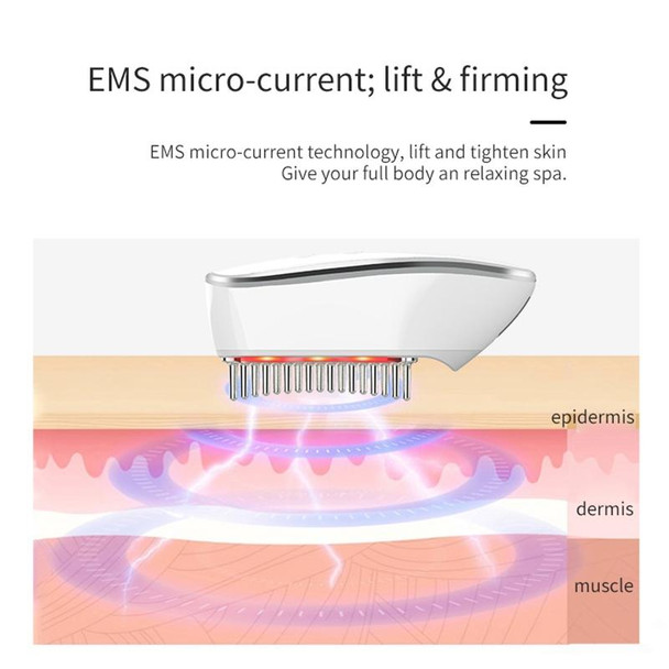 KAKUSAN KKS-189 EMS Microcurrent RF Hair Care Meridian Electric Massage Instrument(White)