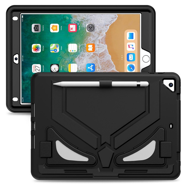 For iPad 9.7 2018/2017 / Pro 9.7 2016 / Air 2 Silicone + PC Shockproof Protective Tablet Case(Black)