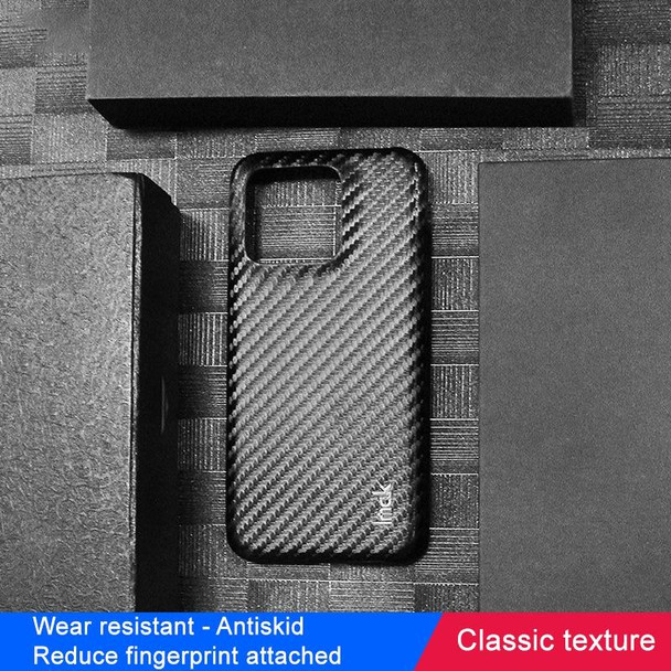 For Xiaomi 13 5G 7.98mm Glass Version IMAK Ruiyi Series Carbon Fiber PU + PC Phone Case(Black)