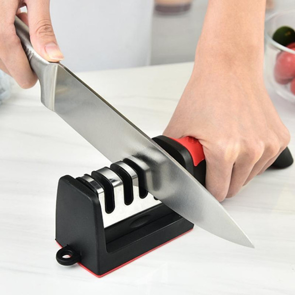 2pcs Kitchen Multifunctional Hangable Multi-segment Handheld Knife Sharpener, Specification: 4 Stage