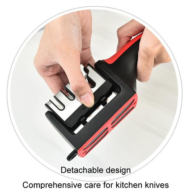 2pcs Kitchen Multifunctional Hangable Multi-segment Handheld Knife Sharpener, Specification: 4 Stage