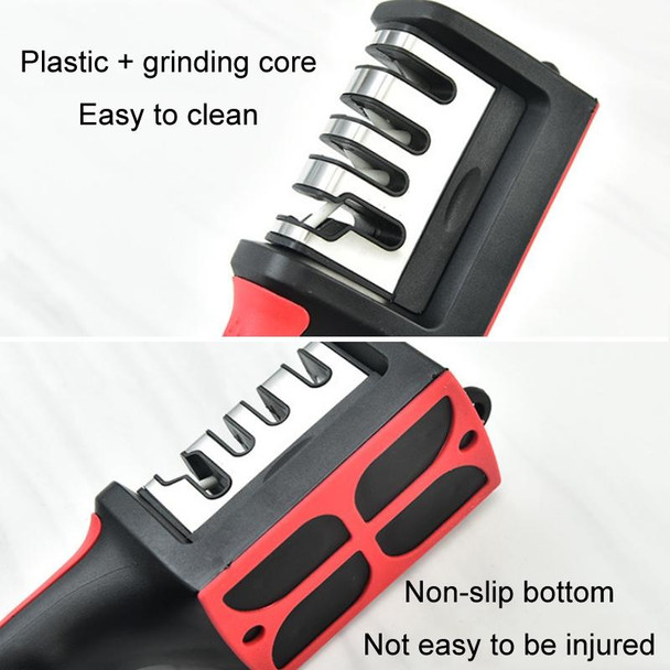 2pcs Kitchen Multifunctional Hangable Multi-segment Handheld Knife Sharpener, Specification: 3 Stage