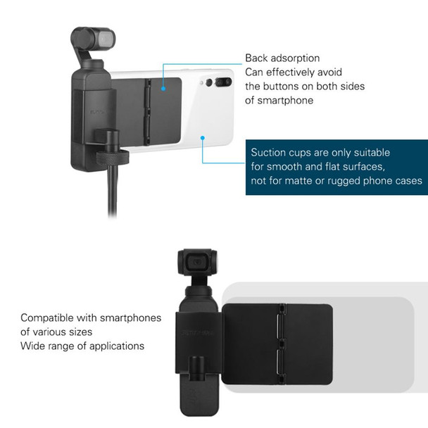 Sunnylife OP-ZJ061 Folding Sucker Holder + Tripod for DJI OSMO Pocket