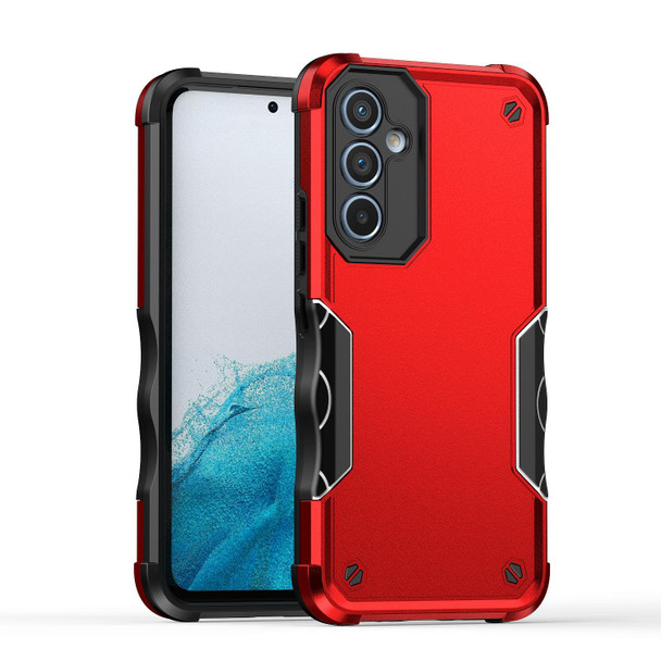 For Samsung Galaxy A54 5G Non-slip Shockproof Armor Phone Case(Red)