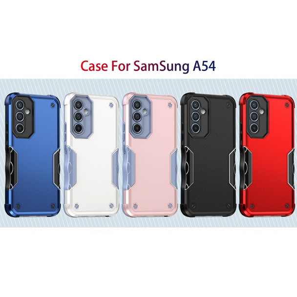 For Samsung Galaxy A54 5G Non-slip Shockproof Armor Phone Case(Red)