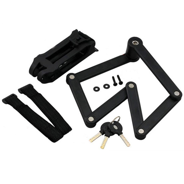 Foldable Alloy Steel Anti-theft Lock with Keys for Motorcycle Bike House Door