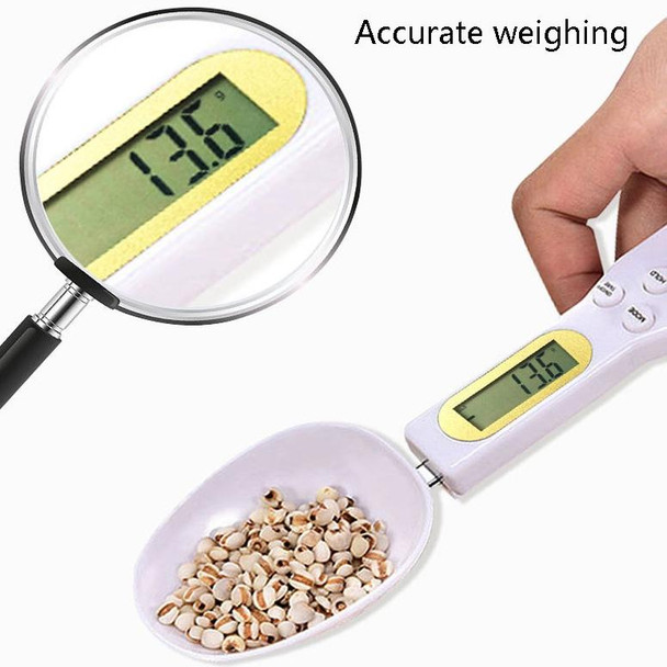 ABS Electronic Measuring Spoon Spoon Weighing Measuring Tool, Specification: 500g/0.1g, Colour: Black
