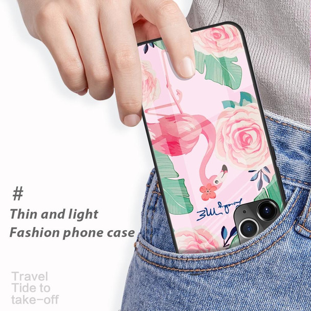 iPhone 11 Pro Colorful Painted Glass Case(Moon)