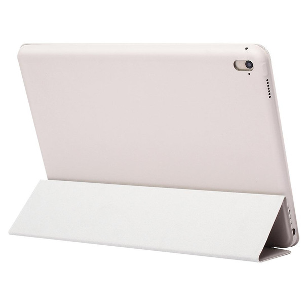 Horizontal Flip Solid Color Leather Case for iPad Pro 11 inch (2018), with Three-folding Holder & Wake-up / Sleep Function (White)