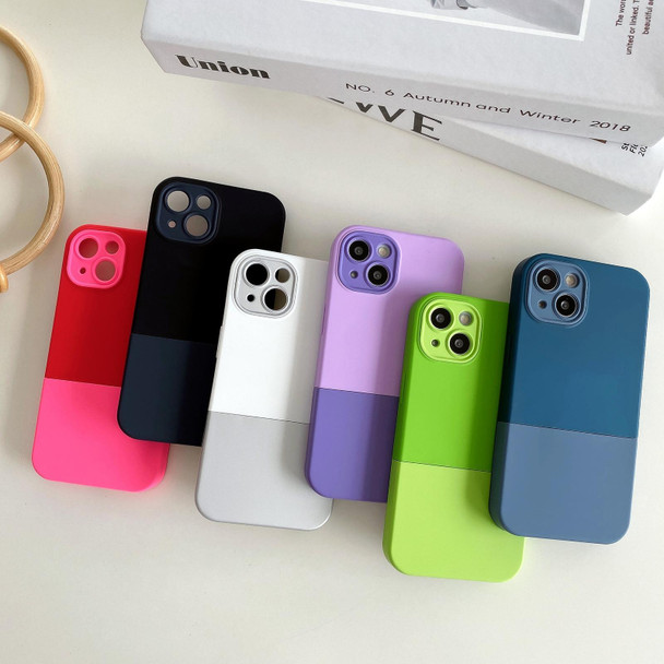 For iPhone 12 Pro Max 3 in 1 Liquid Silicone Phone Case(Light Purple)