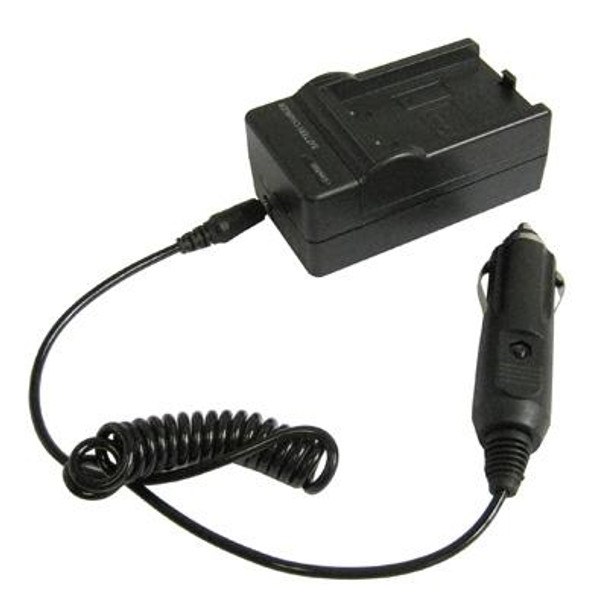 2 in 1 Digital Camera Battery Charger for CASIO CNP100(Black)