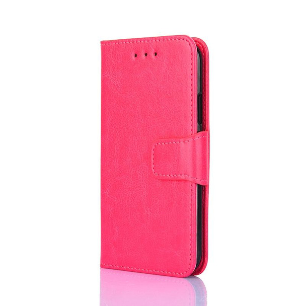 For Honor 80 GT Crystal Texture Leatherette Phone Case(Rose Red)