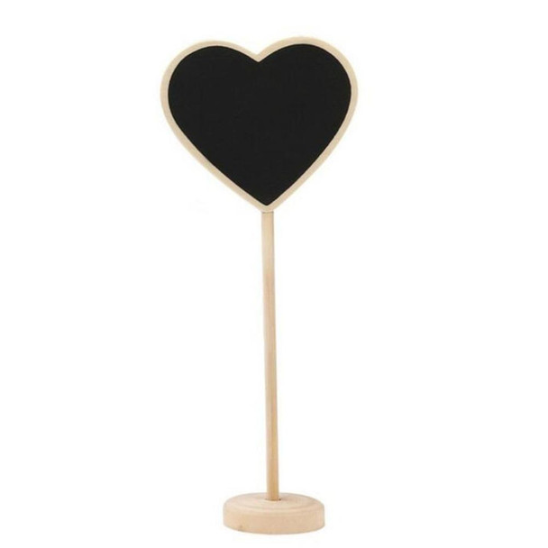 10 PCS Wooden Blackboard Chalkboard Mini Message Notice Board Table Wedding Party Decoration