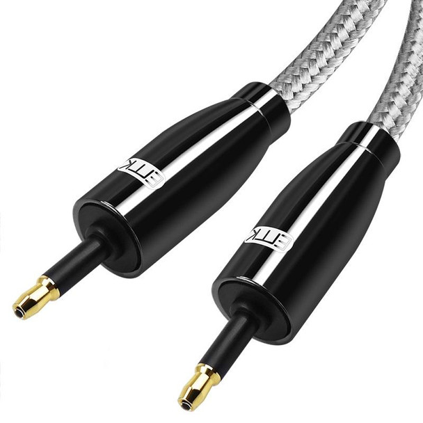 EMK QH4.0 Mini Toslink 3.5mm Interface SPDIF Audio Fiber Optical, Length: 1.5m(Black)