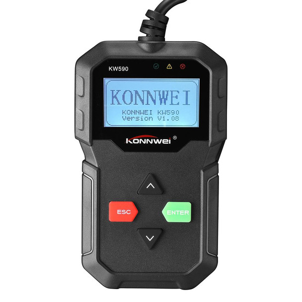 KONNWEI KW590 Mini OBDII Car Auto Diagnostic Scan Tools Auto Scan Adapter Scan Tool (Can Only Detect 12V Gasoline Car)(Black)
