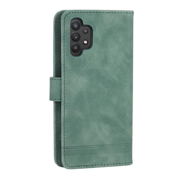 For Samsung Galaxy A32 4G Dierfeng Dream Line TPU + PU Leatherette Phone Case(Green)