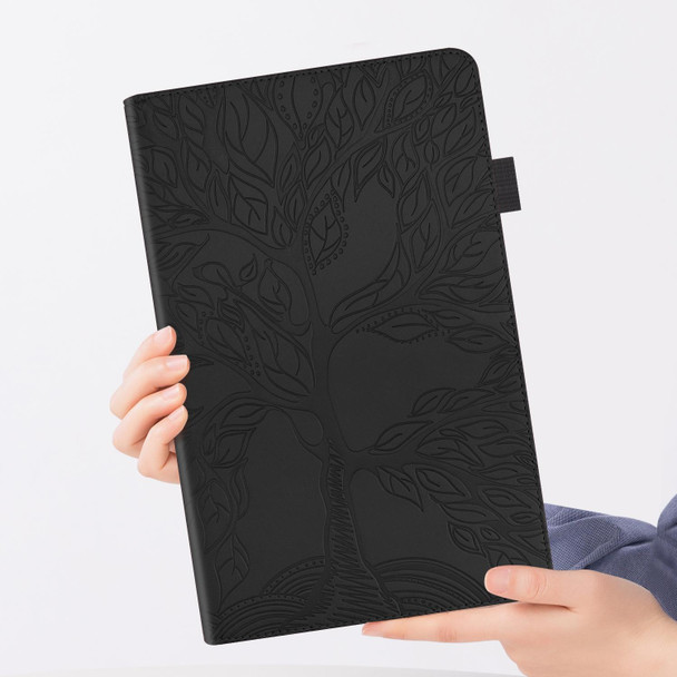 For Samsung Galaxy Tab A 8.4 SM-T307 Life Tree Series Horizontal Flip Leatherette Case with Holder & Card Slots & Pen Slot(Black)