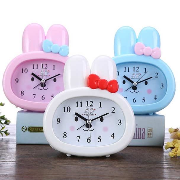 3 PCS Home Daily Use Clocks Cartoon Bunny Children Creative Alarm Clock(Pink)