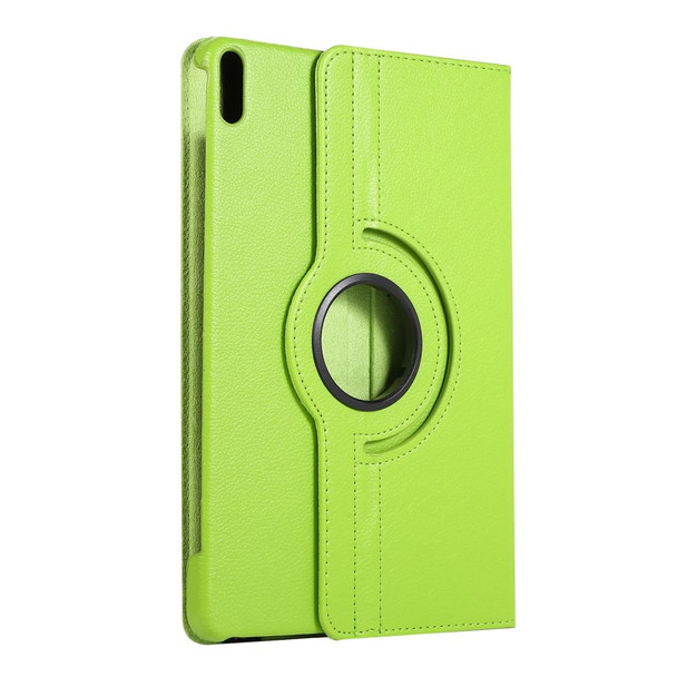 For Huawei Matepad 10.4 Litchi Texture Horizontal Flip 360 Degrees Rotation Leatherette Case with Holder(Green)