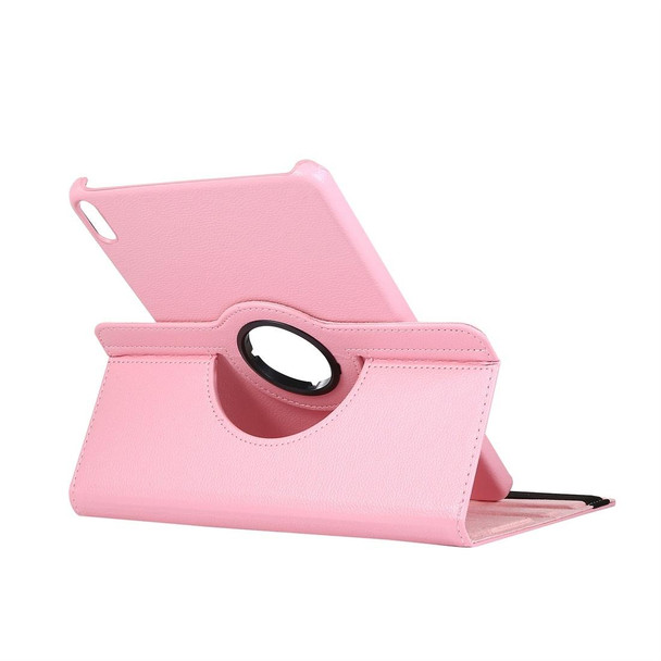 For Huawei Matepad Pro 10.8 inch 360 Degree Rotation Litchi Texture Flip Leatherette Case with Holder(Pink)