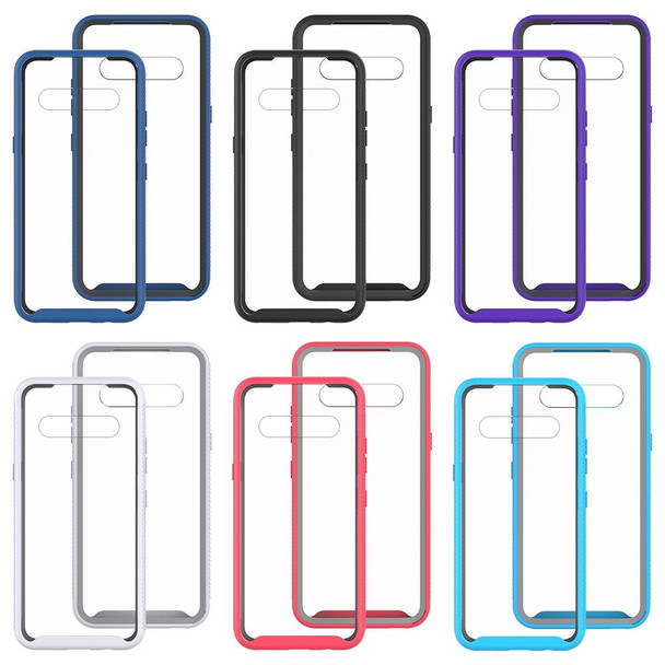 For LG V60 ThinQ Starry Sky Solid Color Series Shockproof PC + TPU Protective Case (Baby Blue)