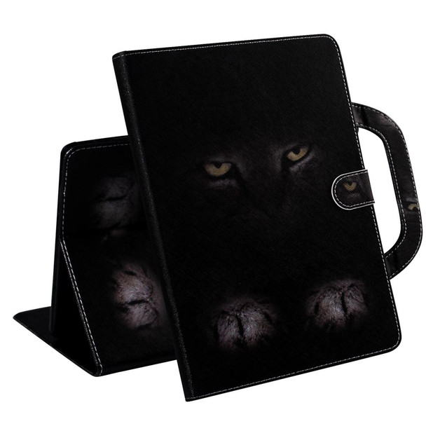 3D Colored Drawing Horizontal Flip Leatherette Case, with Holder & Card Slot & Wallet & Handle For Huawei MediaPad M6 8.4(Mysterious Cat)